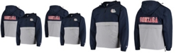 Champion Men's Navy Gonzaga Bulldogs Color Blocked Packable Half-Zip Jacket